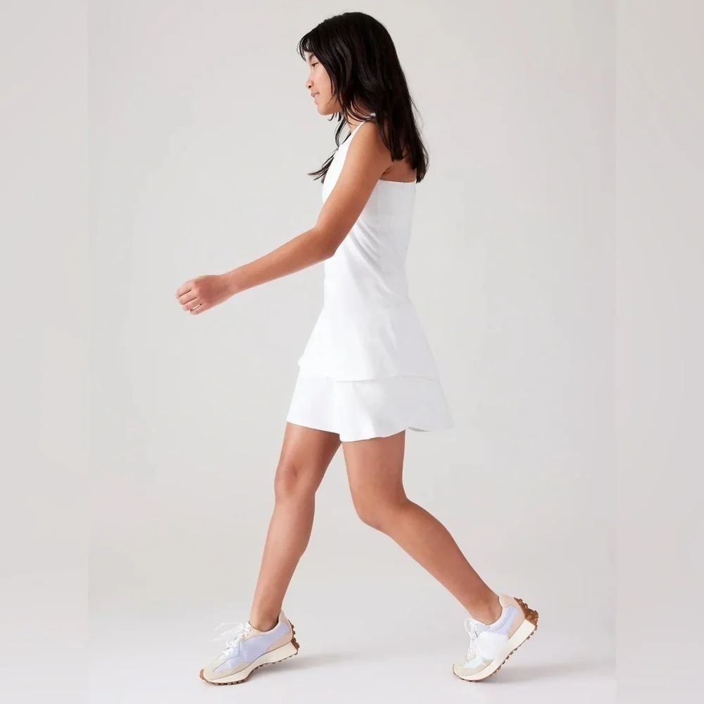 ATHLETA Girl White Swing Dress Size L/14